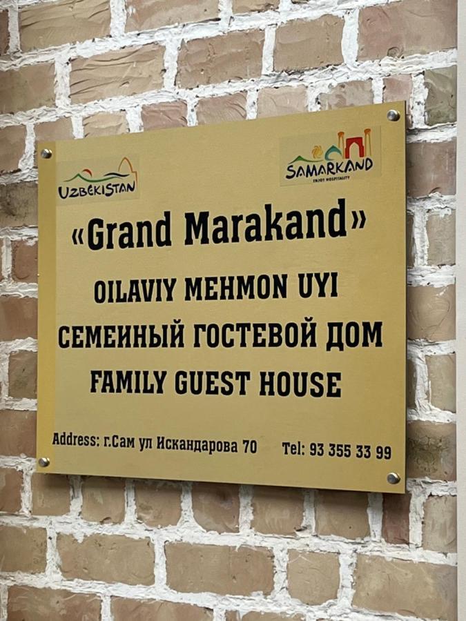 Hotel Grand Marakand Samarkand Exterior foto